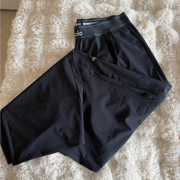 ALO Yoga Charcoal Gray Track Pants - Picture 3 of 5